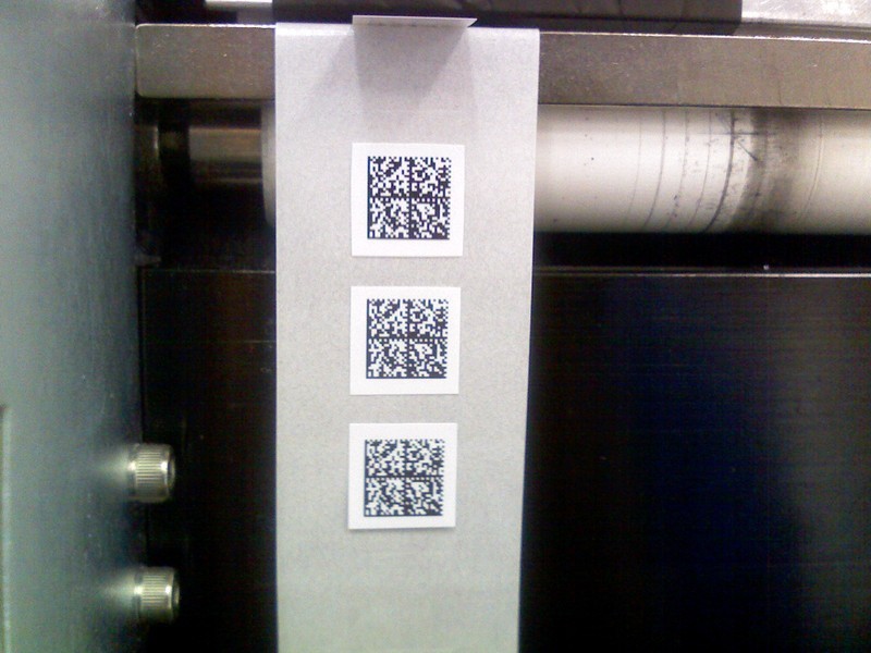 斑马110Xi4条码机打印机二维码
